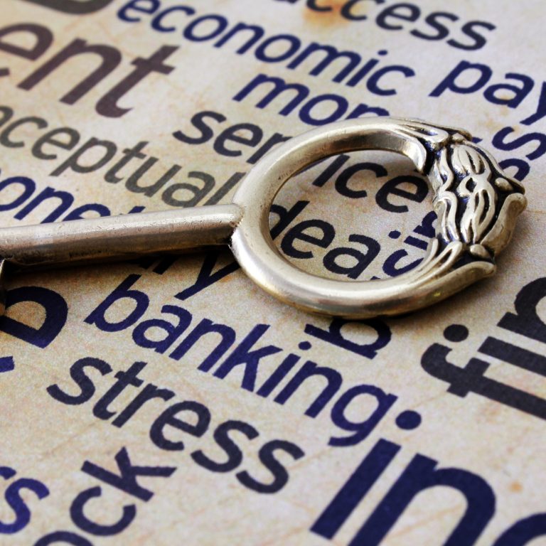 Golden key on banking stress