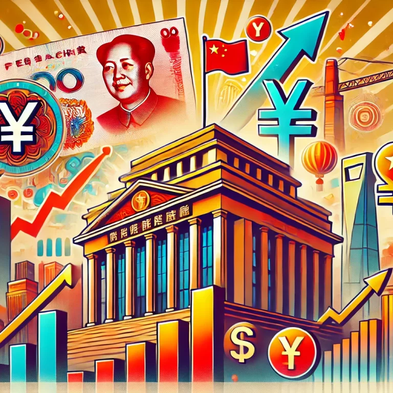 DALL·E 2024-09-30 13.40.38 – A visually engaging thumbnail for a YouTube video titled ‘China’s Recent Stimulus Package Explained’. The image features an illustration of the People